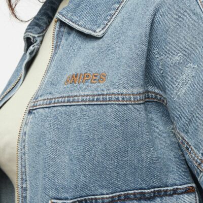 SNIPES Veste en denim à logo audacieux – Image 3