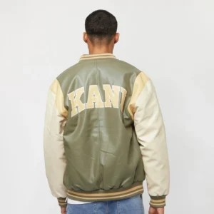 KARL KANI Blouson universitaire en faux cuir